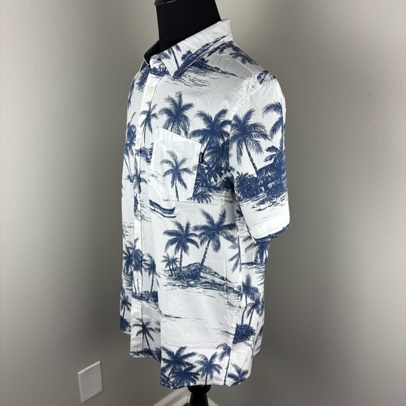 Hurley Patio Woven Shirt Men's Sz Large L Button Front Hawaiian Short Sleeve New - Picture 4 of 8